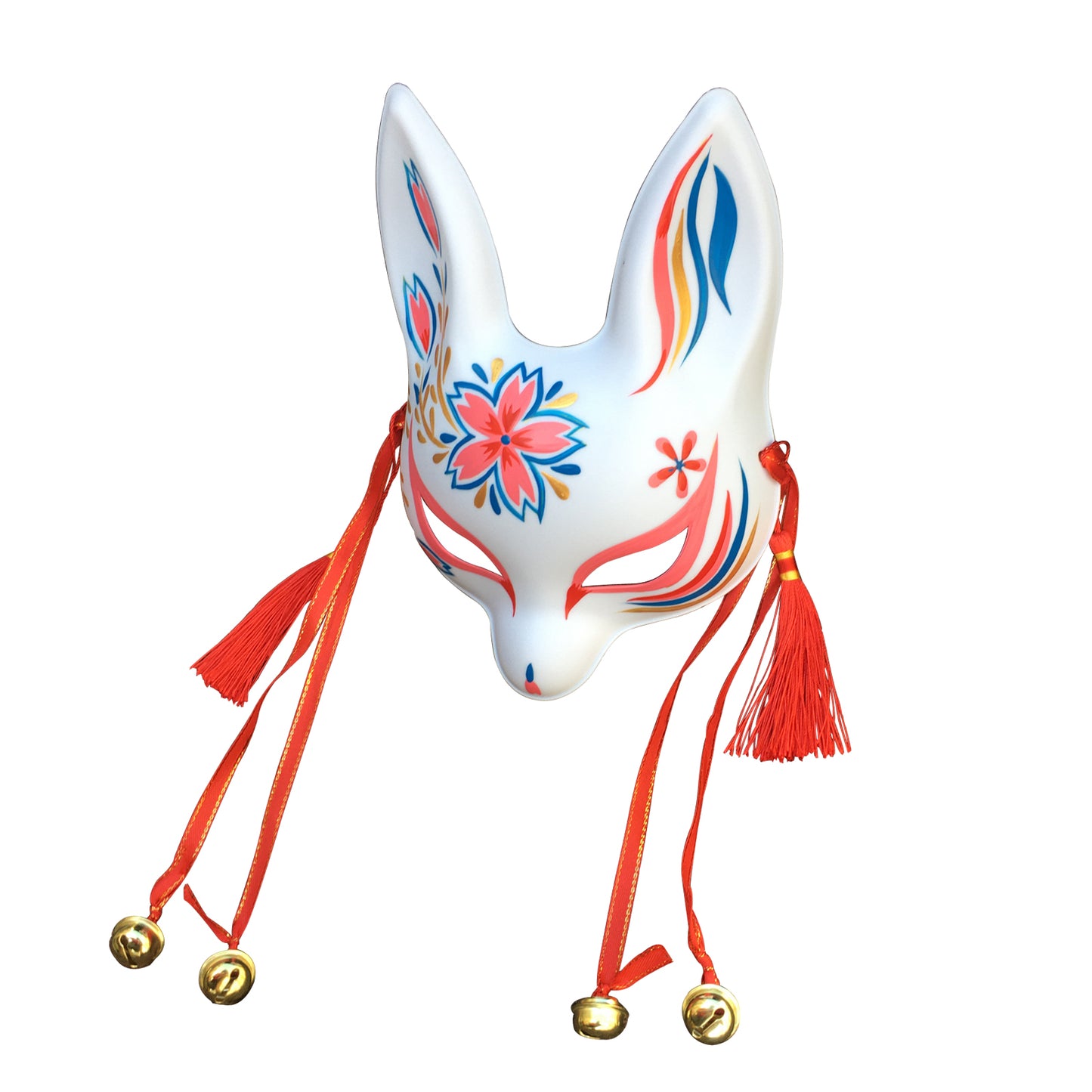Japanese Kitsune Rabbit Fox Kabuki Cosplay Mask Pink - YangYong