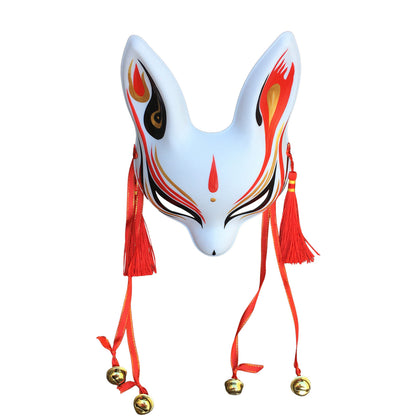 Japanese Kitsune Rabbit Fox Kabuki Cosplay Mask Kimono Accessory - YangYong