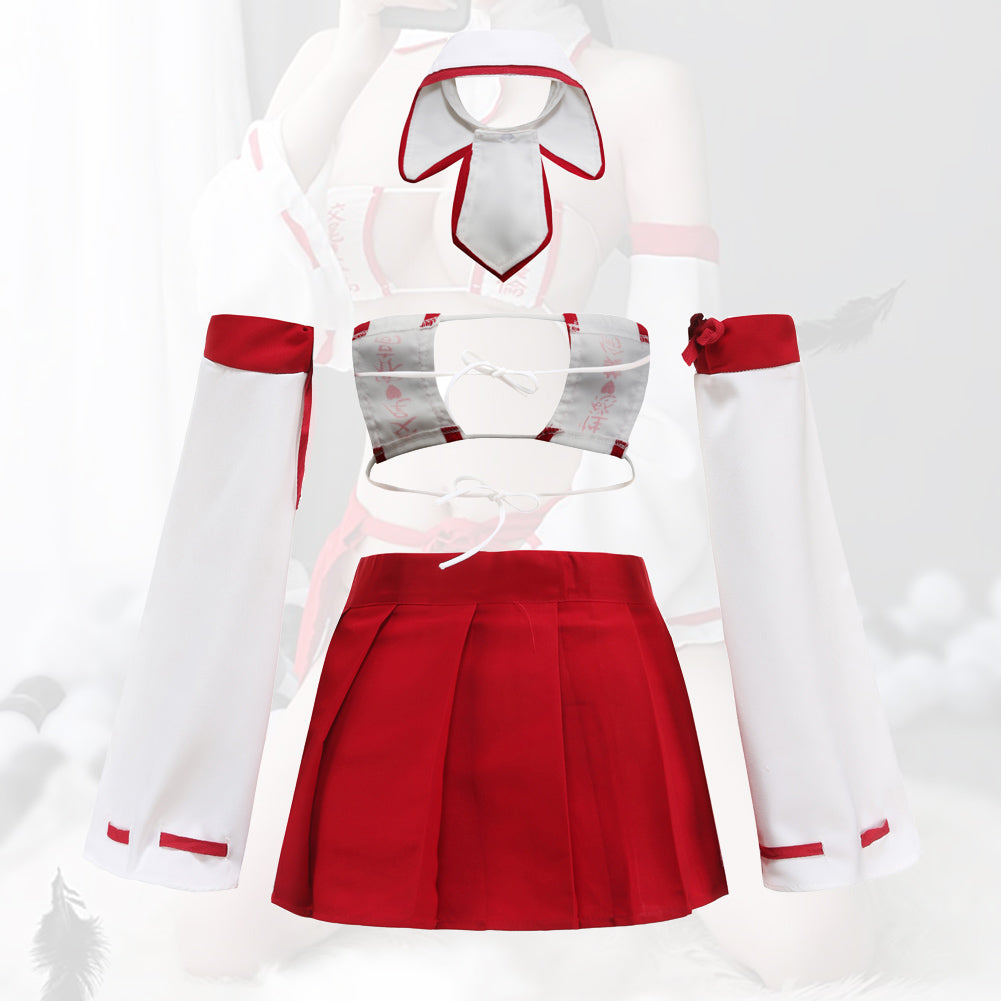 YangYong Kawaii Kimono Costume for Petite Girl,Japanese Miko Anime Roleplay Robe Outfit for Tiny Ladies Party Honeymoon Nightclub