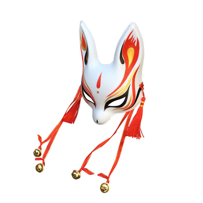 Japanese Kitsune Rabbit Fox Kabuki Cosplay Mask Side View - YangYong