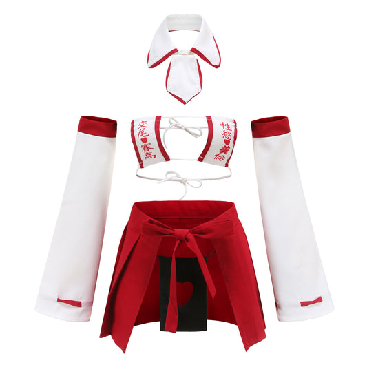 YangYong Kawaii Kimono Costume for Petite Girl,Japanese Miko Anime Roleplay Robe Outfit for Tiny Ladies Party Honeymoon Nightclub
