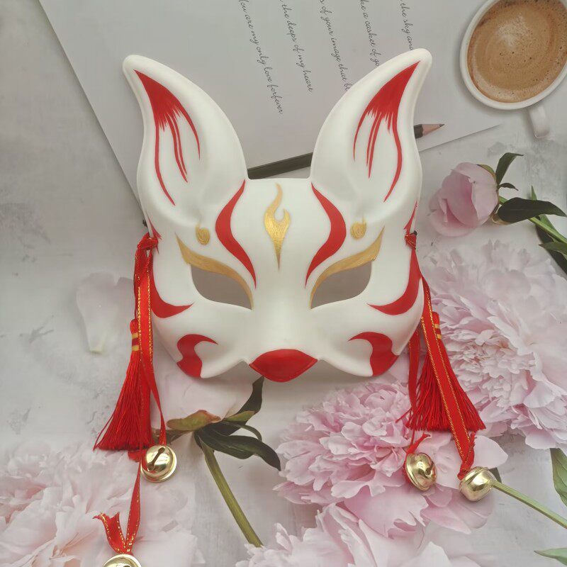 Chinese Dragon Kylin Animal Cosplay Mask Gold&Red Costume Accessory - YangYong