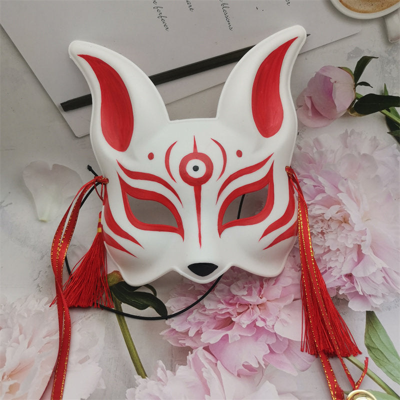 Chinese Dragon Kylin Animal Cosplay Mask Red Costume Accessory - YangYong