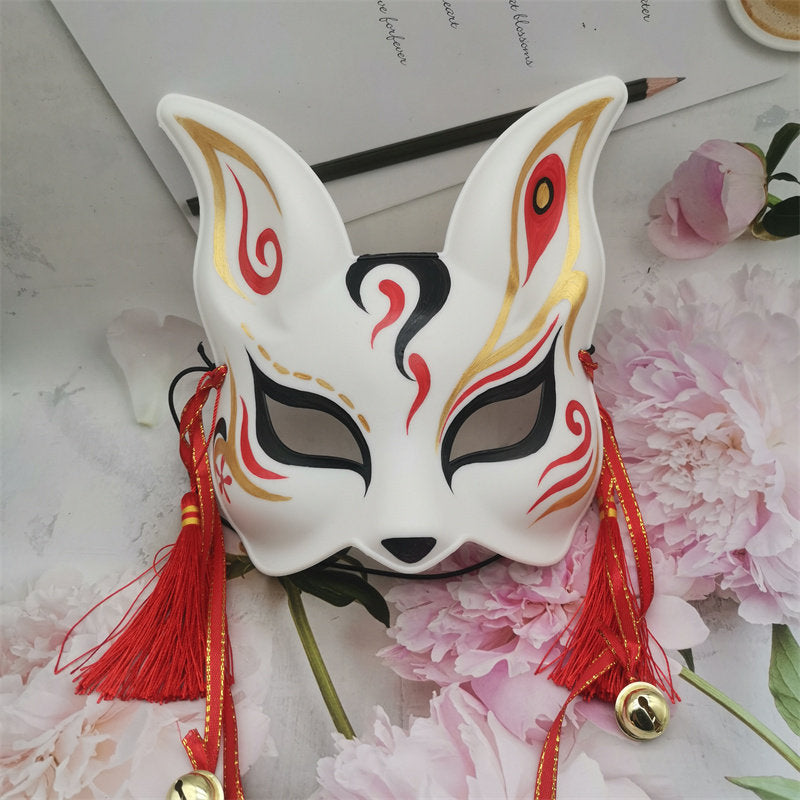 Chinese Dragon Kylin Animal Cosplay Mask Gold Red Black Costume Accessory - YangYong